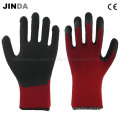 Latex Coated Knitted Yarn Shell Labor Protective Work Gloves (LS509)